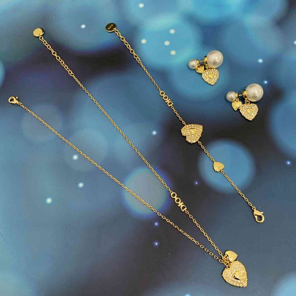 

new full diamond love necklace in black friday deals, Golden;silver