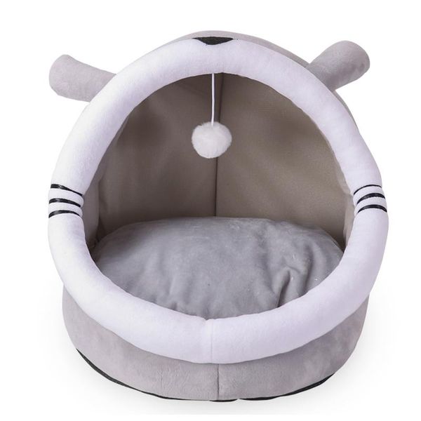 

cat beds & furniture cats house warm pet sleeping bag removable washable kitt-en cushion cave bed home indoor pets toys ball accessories