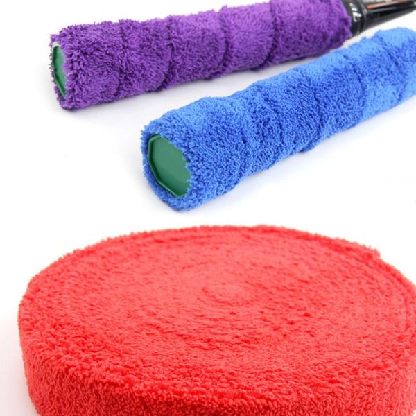 

sweatband 1 reel 10m anti-slip towel grip badminton tennis racket overgrip for fishing rod sport tape accesorios protector padel, Yellow;black