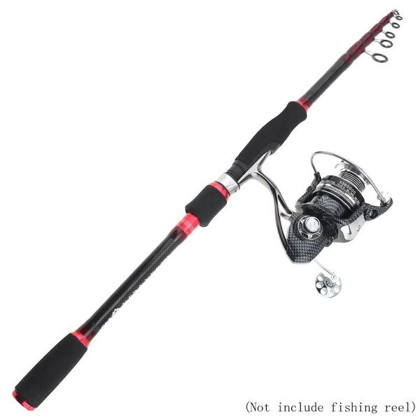 

2.1m 6 section carbon travel ultra light spinning / casting fishing pole fiber lure rod boat rods