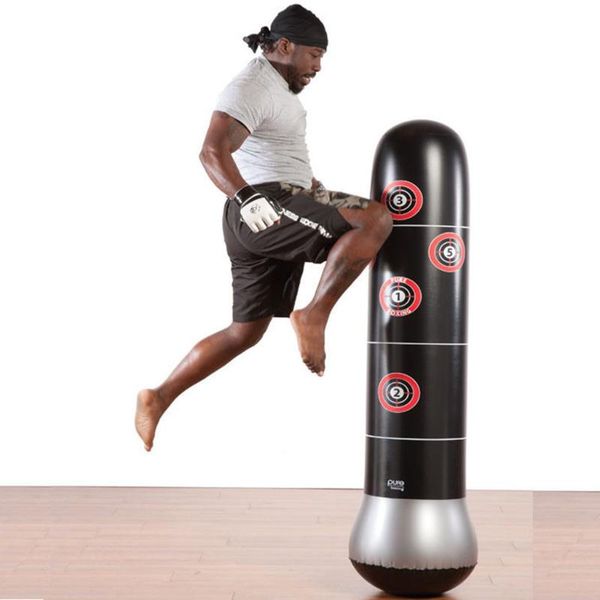 

inflatable boxing tower for children sandbags pvc fitness training 160cm jump ropes
