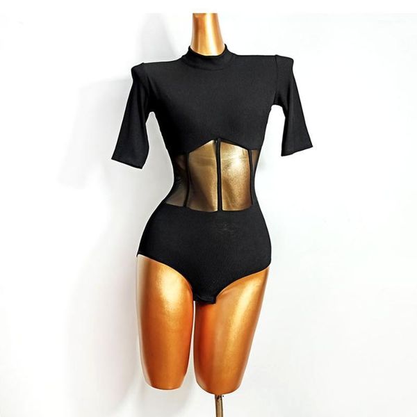 

stage wear 2021 latin dance dress women bodysuit tl609 see through waist and back dancing costume latina, Black;red
