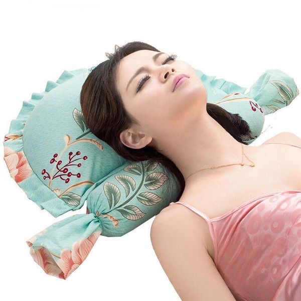 

pillow memory foam bedding neck couple sleep leg knee bolster slow rebound butterfly shaped health cervical cushion