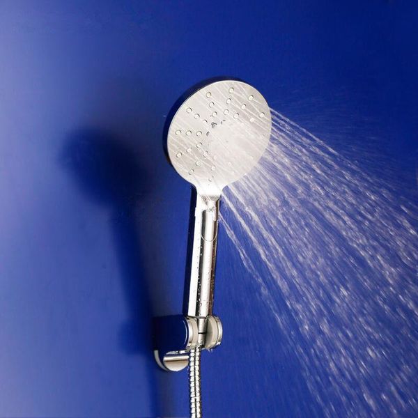 

bathroom shower heads 3 setting water saving multi-function hand held head chrome