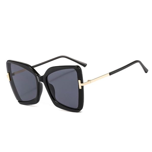 

sunglasses european and american big frame trendy men's women's sunglasses, dazzling color, personality, versatile fashion, White;black