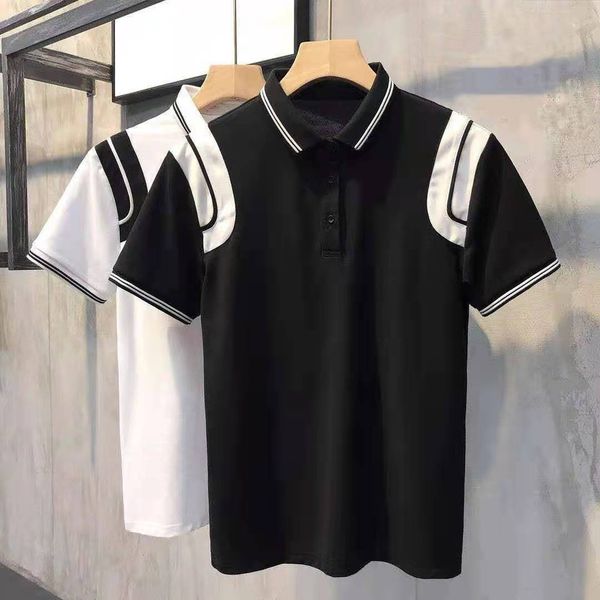 

mens stylist t shirt friends men women stripe designers tees size s-xxl, White;black
