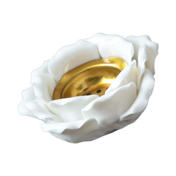 

candle holders 1pc creative household candlestick decor artistic hand-squeezed flower candleholder