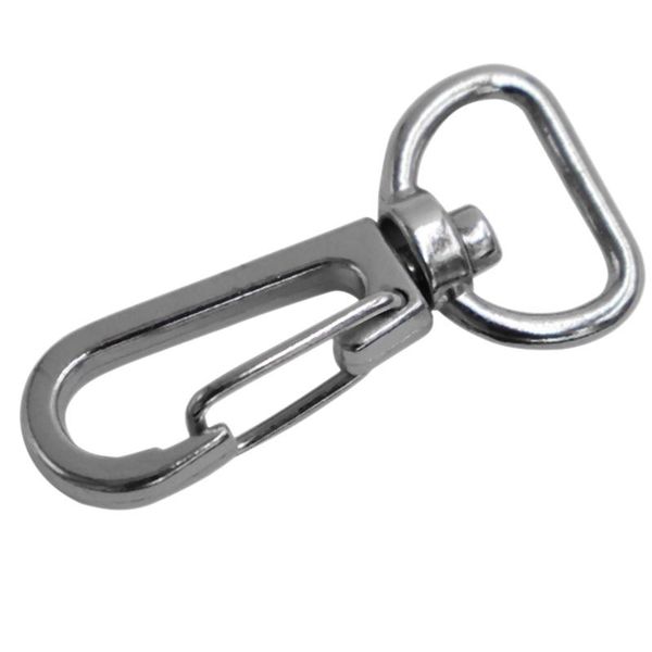 

bag parts & accessories 20pcs metal keychain swivel snap hooks d ring slide buckles kit for diy handicraft backpack purse pet buckle accesso, Black