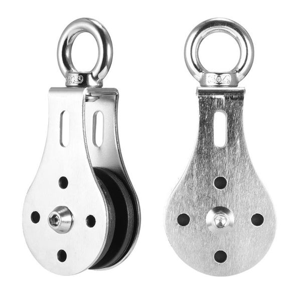 

traction wheel stainless steel silent groove durable 300kg gym block bearing lifting pulley training accessories hanging fitness