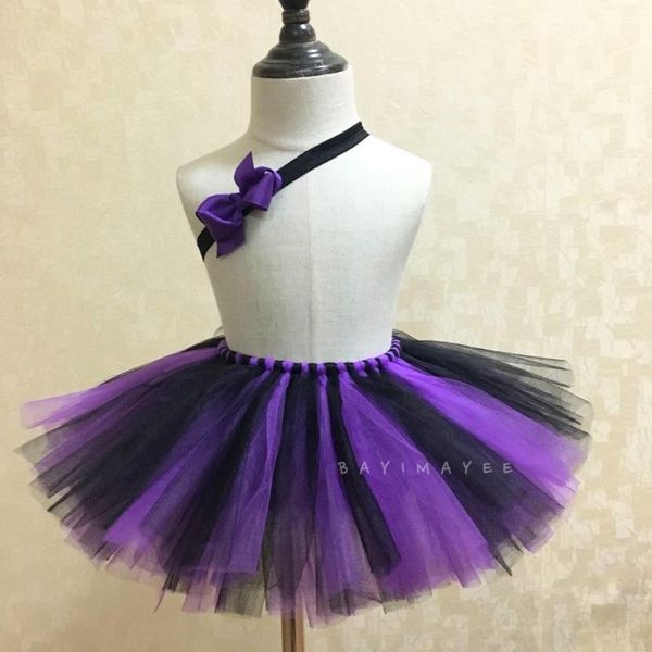 

skirts cute girls summer tutu baby purple black tulle ballet pettiskirt with bow headband kids party clothing1, Blue