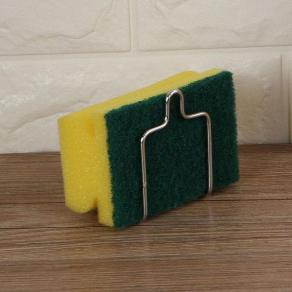 

hooks & rails stainless steel drying rack toilet sink sponges holder suction cup cleaning cloth soap storage kitchen accessorie
