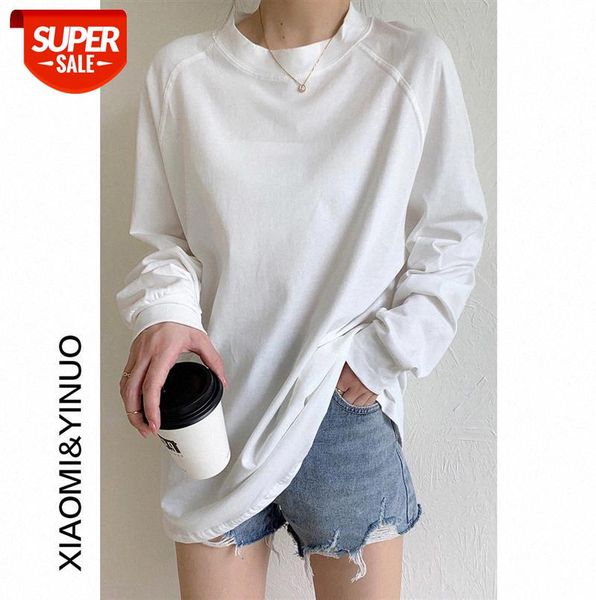 

[ou fan] 7442 casual round neck sweater women's early loose long-sleeved blouse #ms1l, Black;gray