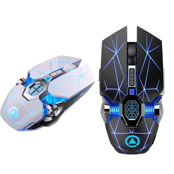 

mice a7 2.4g mouse portable rechargeable mute backlit for lap with usb receiver