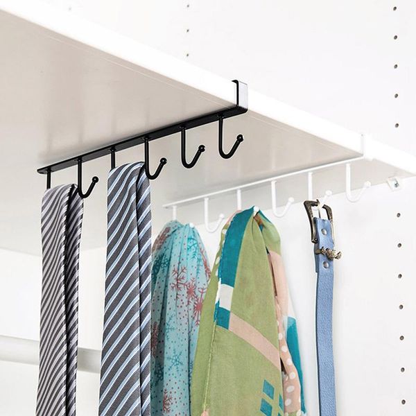 

hooks & rails kitchen storage rack cupboard hanging coffee cup organizer closet clothes shelf hanger wardrobe glass mug holder with 6