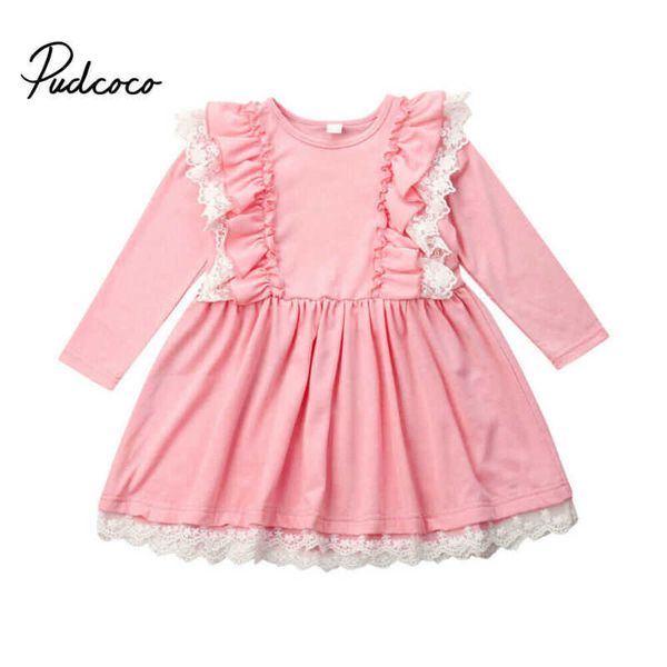 Principessa Ruffles Girl Dress Summer Tutu Matrimonio Festa di compleanno Abiti per bambini Per ragazze Costume per bambini Adolescente Prom Designs Q0716