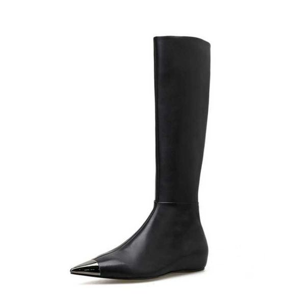 

boots high autumn women's heels in shoes ol and winter of 2021, Black