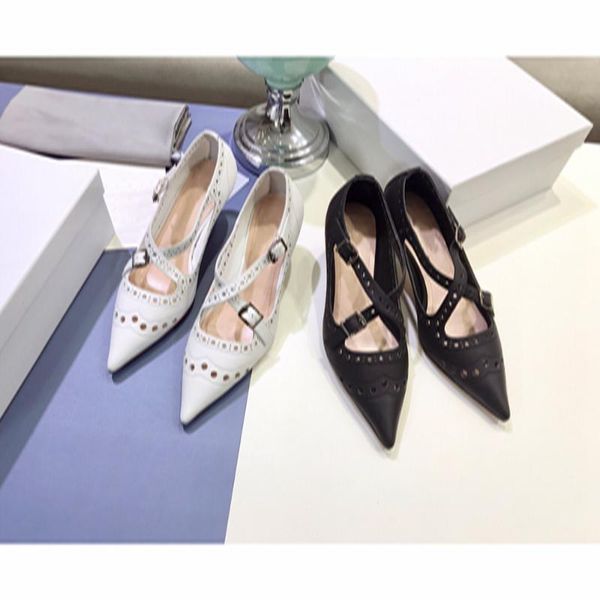 

dress shoes high heel women's pumps genuine leather for women fashion designer ladies pump wedding party, Black