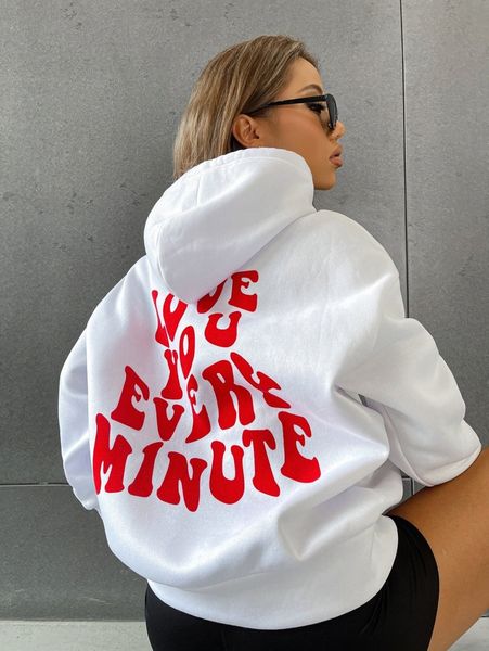 

slogan graphic drop shoulder hoodie o4bn#, White;black