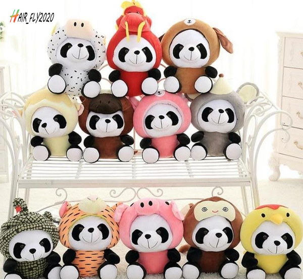 

kids cute panda plush toys brand stuffed animals doll 20cm 12models children birthday creative gifts hm26
