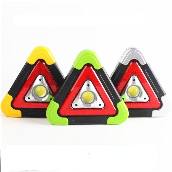 

portable lanterns multifunctional solar rechargeable led luminous triangle warning emergency lamp projection lighting camping lamp.