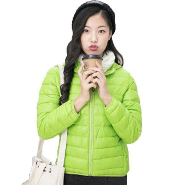 

women's trench coats green/black color short winter girls warm cotton fashion slim casual kids autumn jackets hooded children outwear c, Tan;black