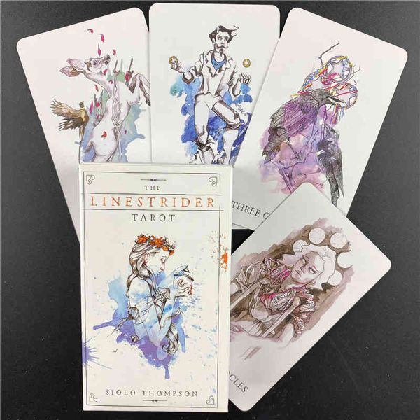 

the linestrider tarot english version oracles cards board game for family party women playing divination fate s1wlc