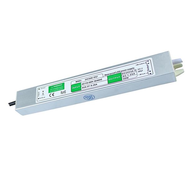 LED-Netzteil-Adapter, wasserdichter elektronischer LED-Treiber-Transformator für LED-Lichtleisten