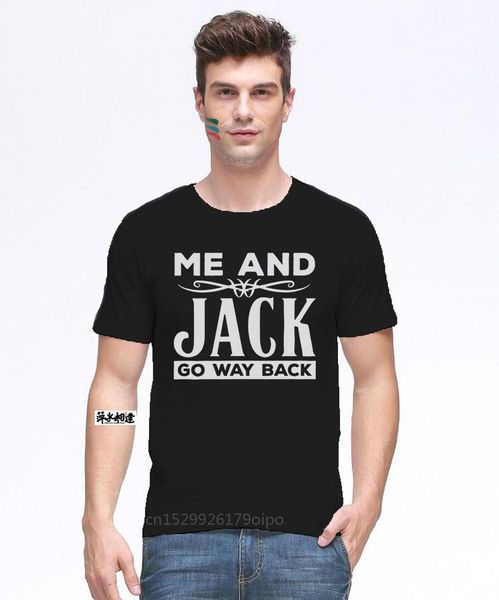 

men's t-shirts est 2021 men tee shirts print t-shirt summer me and jack go way back - jd whiskey country music t shirt, White;black