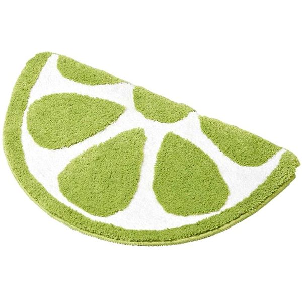 

bath mats baby playtime cozy cute fruits half round shaped bedroom bathroom doorway kitchen floor rug carpet water absorption non-sl