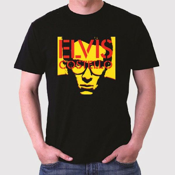 

new elvis costello 2,5 years english men's black t-shirt size s to 3xl, White;black