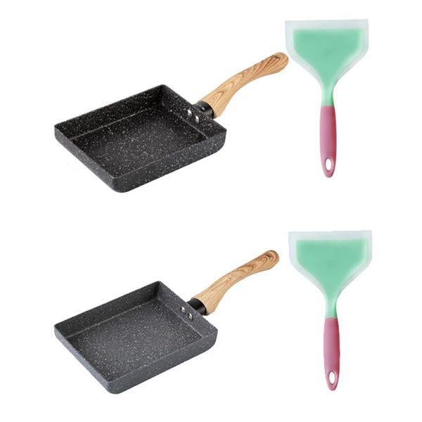 

pans egg omelette pan,7inch x5inch non-stick pan with anti scalding handle,gas stove&induction hob compatible