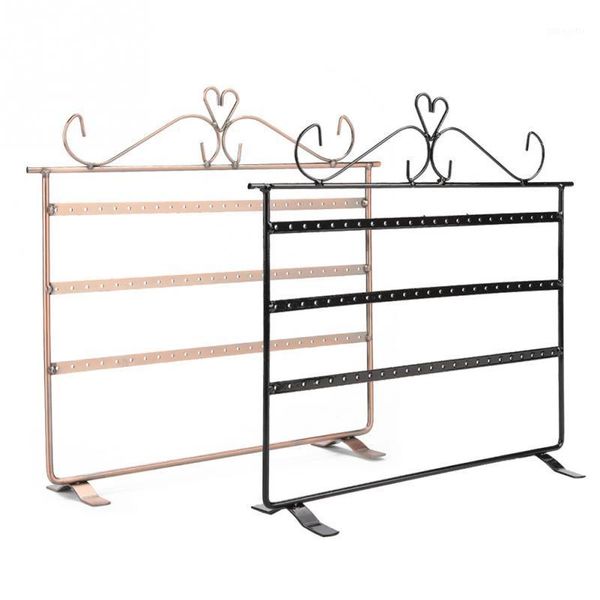 

holes jewelry holder display organizer nail art copper plated earring necklace ring bracelets stand hanger rack disply1, Silver