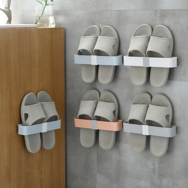 

bathroom storage & organization slippers rack wall-mounted toilet shoes drain artifact dormitory punch