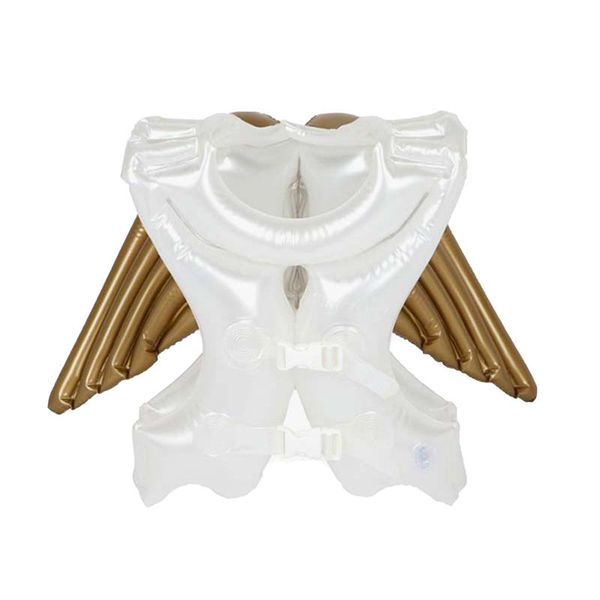 

inflatable kids swimming ring summer beach party pool toys angel wings floating circle float seat accessories life vest & buoy