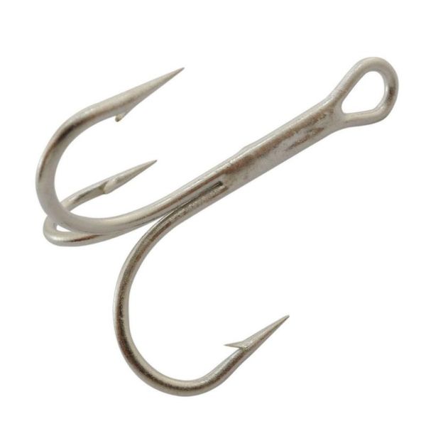 

500pcs 3551 silver hook o'shaughnessy treble high carbon quality fishing hooks