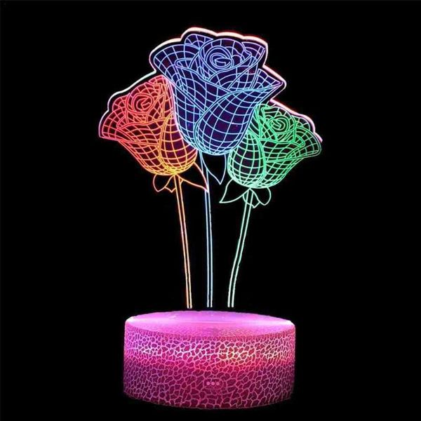 

night lights 3d illusion light for kid colorful i love you visual lamp touch romantic wedding decor gift