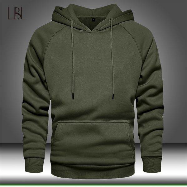 

hoodies sweatshirts men solid color hoodie hip hop streetwear outwear autumn winter long sleeve hoody male pullover tracksuit 210818, Black