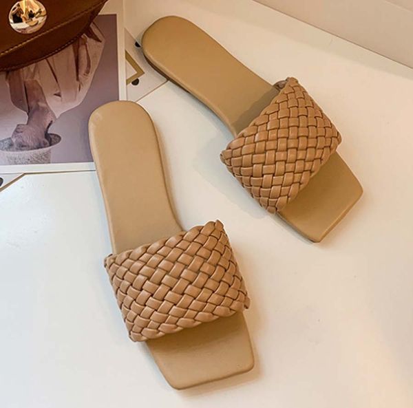 

2021 classics paris fahsion women slippers summer girls beach slides black white red flip flops floral brocade gear bottoms sandals 05