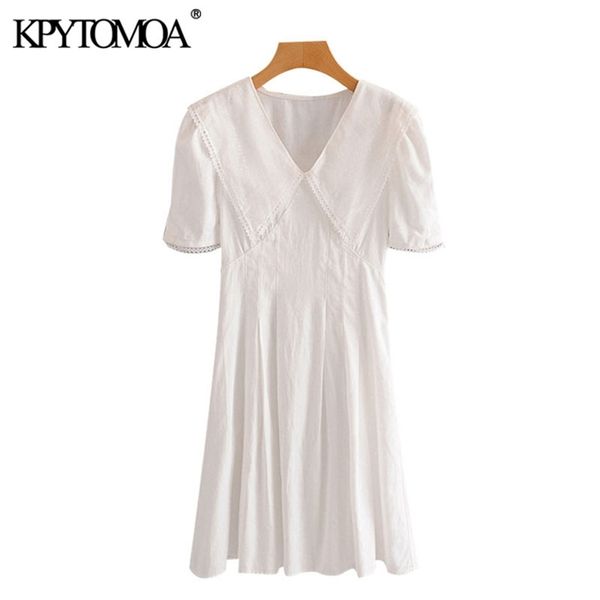 

women chic fashion lace patchwork pleated mini dress vintage short sleeve side zipper female dresses vestidos 210420, Black;gray