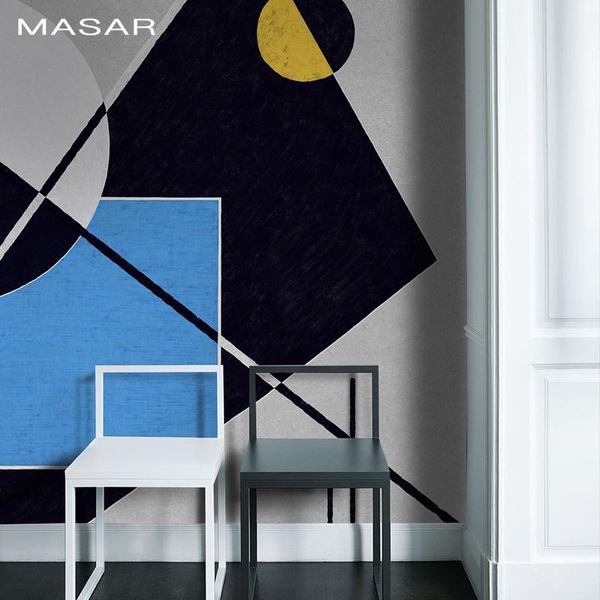 

wallpapers masar creative personality geometric custom mural color collage bedroom bedside living room sofa background wall wallpaper