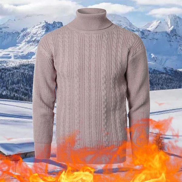 

men's sweaters korean slim solid color turtleneck sweater winter long sleeve warm knit classic casual bottoming pullover #t3g, White;black
