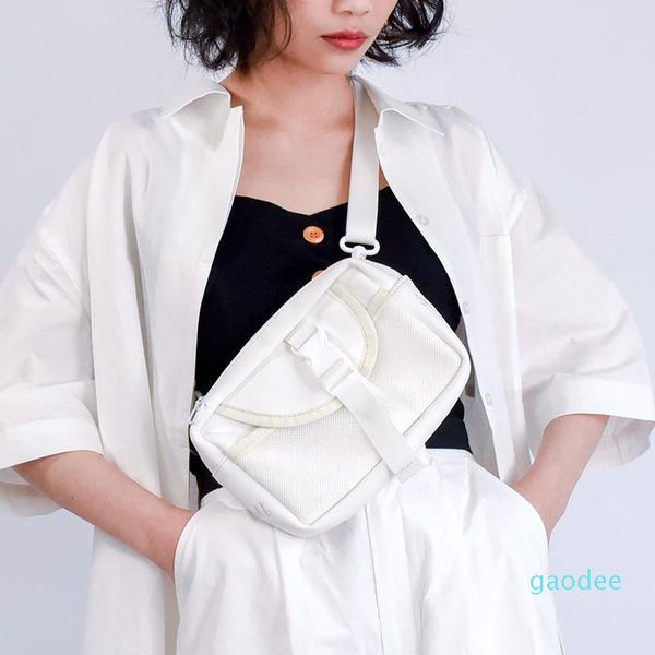 

designer-waist bags spring women tooling style crossbody small bag cool personality trend leather chest simple phone pack