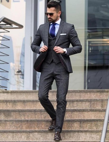 

men's suits & blazers mens slim fit 3 pieces suit business wedding one button groom tuxedos, White;black