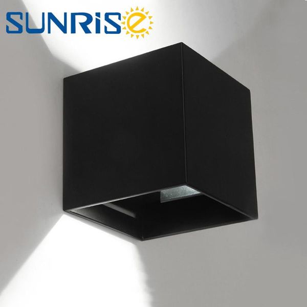 

wall light adjustable 7w 12w ip65 square waterproof indoor outdoor aluminum lamp surface mounted bedroom living room
