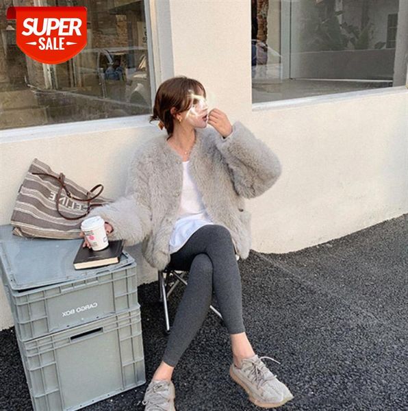 

macaron color huan protection light fur coat female #ox7g, Black