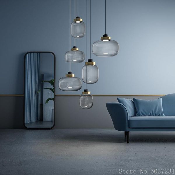 

pendant lamps nordic-style glass ball lights bedroom bedside hanging minimalist modern restaurant bar creative decorative lamp