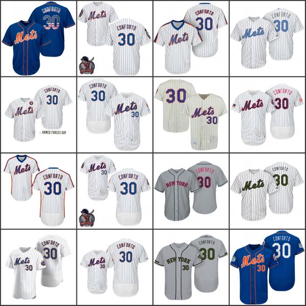 

new york mets men 30 michael conforto white women youthjersey, Black;red