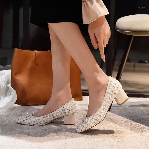 

dress shoes women suede fashion pumps prom high heeled square buckle woman female oxford 2021 spring black1, Black
