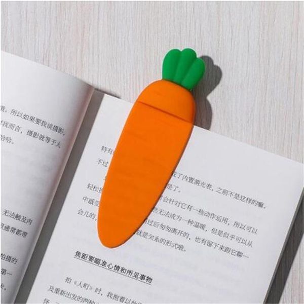 Bookmark 1PC Kawaii Cenout Cartoon 3D Estéreo Novidade Livro Mark for Gifts Kids Bookmarks Clipe de papelaria DIY decoração