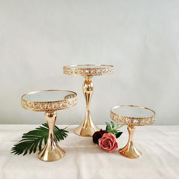 

other bakeware 1pcs-4pcs cake stand round metal stands dessert display cupcake